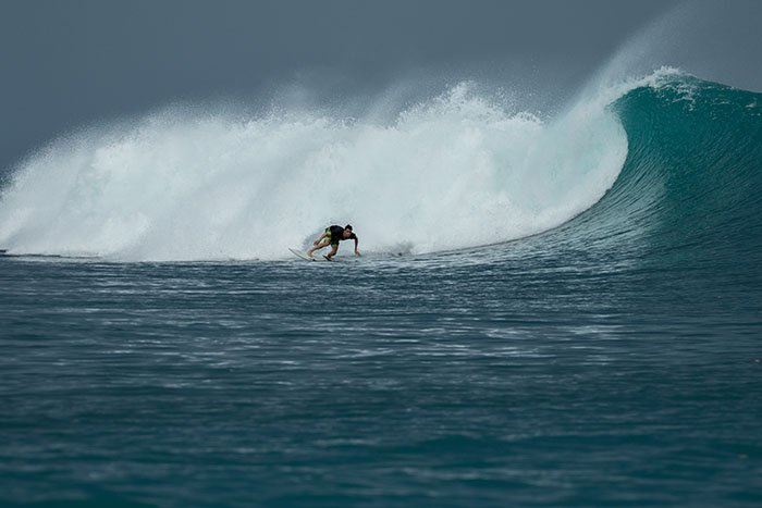 This Mentawai surf wave has the widest sea swell magnitude range