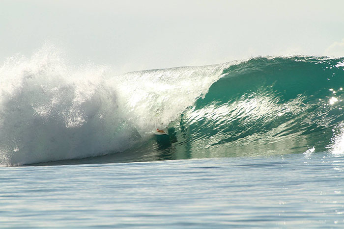 Risk and amazing surf spot